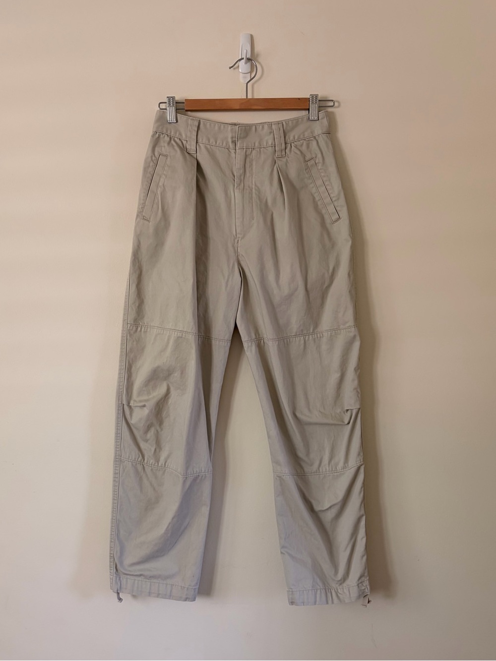 Uniqlo U Beige Khaki Pants with Adjustable Hem 0